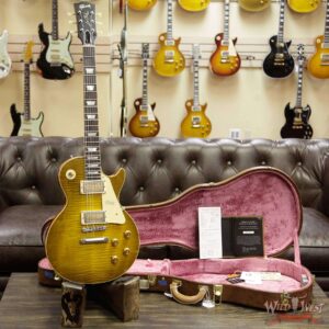 Gibson Custom Shop Historic 1959 Les Paul Vintage Gloss Brazilian Rosewood Fingerboard Green Lemon 8.85 LBS - Image 11