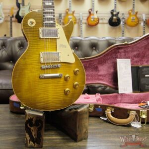 Gibson Custom Shop Historic 1959 Les Paul Vintage Gloss Brazilian Rosewood Fingerboard Green Lemon 8.85 LBS - Image 12