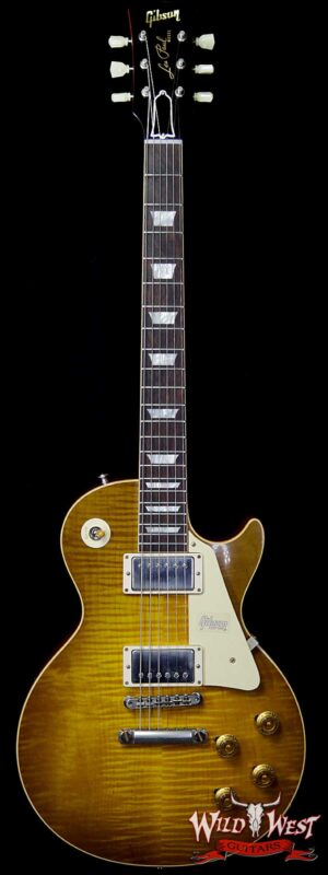 Gibson Custom Shop Historic 1959 Les Paul Vintage Gloss Brazilian Rosewood Fingerboard Green Lemon 8.85 LBS