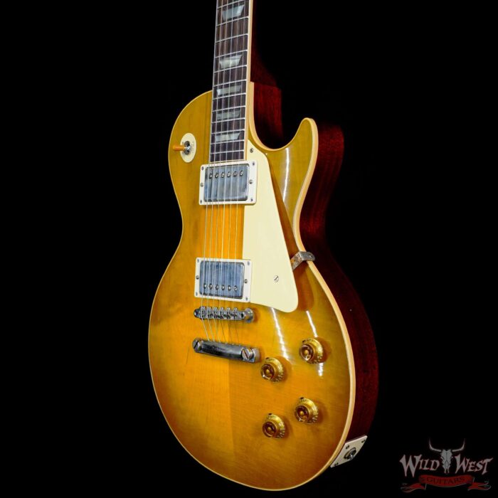 Gibson Custom Shop M2M 1958 Les Paul Standard Reissue Murphy Lab Light Aged Green Lemon Fade 8.45 LBS - Image 2