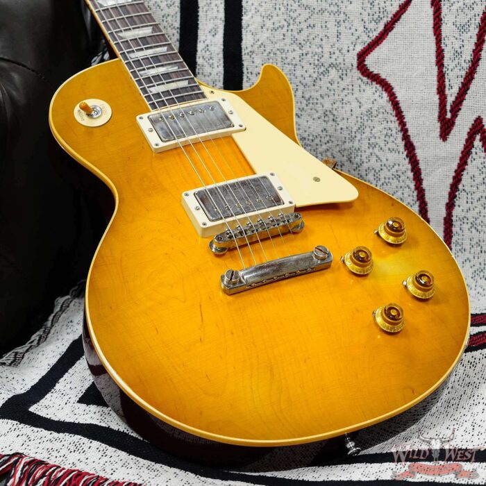 Gibson Custom Shop M2M 1958 Les Paul Standard Reissue Murphy Lab Light Aged Green Lemon Fade 8.45 LBS - Image 8