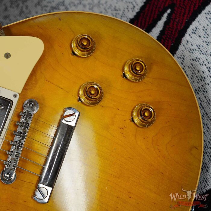 Gibson Custom Shop M2M 1958 Les Paul Standard Reissue Murphy Lab Light Aged Green Lemon Fade 8.45 LBS - Image 10