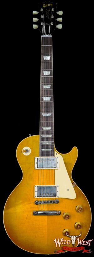 Gibson Custom Shop M2M 1958 Les Paul Standard Reissue Murphy Lab Light Aged Green Lemon Fade 8.45 LBS