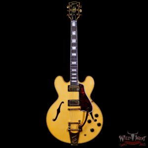 Gibson Custom Shop M2M 1959 ES-355 Reissue with Bigsby Murphy Lab Ultra Light Aged Heavy Antique White 9.00 lbs - Image 3