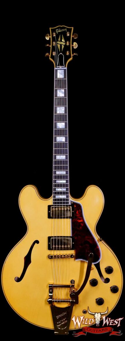 Gibson Custom Shop M2M 1959 ES-355 Reissue with Bigsby Murphy Lab Ultra Light Aged Heavy Antique White 9.00 lbs