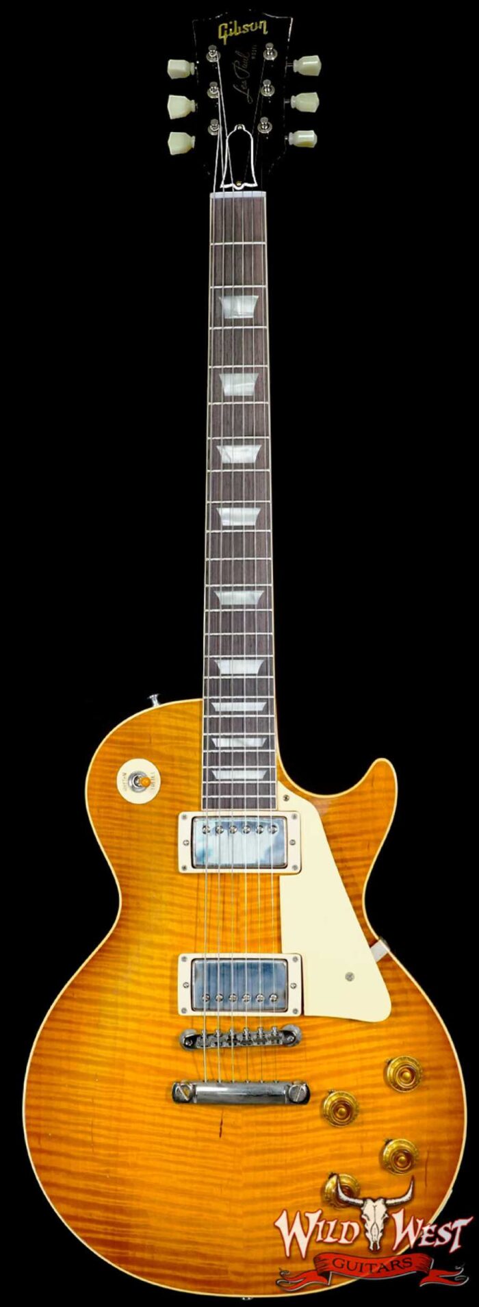 Gibson Custom Shop M2M 1959 Les Paul Standard Reissue Hand Selected Flame Maple Top Murphy Lab Light Aged Dirty Lemon 8.95 LBS - Image 1