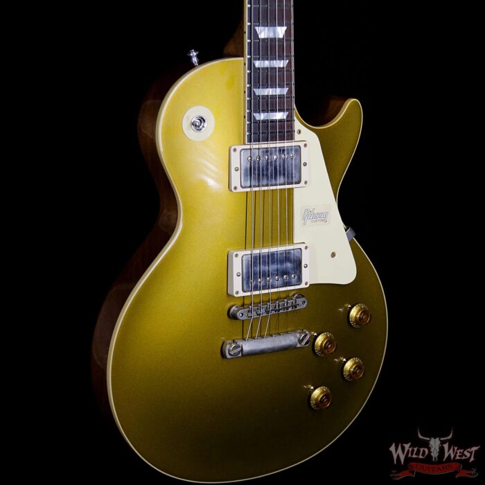 2018 Gibson Custom Shop Historic 57 Les Paul Standard VOS Brazilian Rosewood Fingerboard Goldtop 9.05 Lbs - Image 4