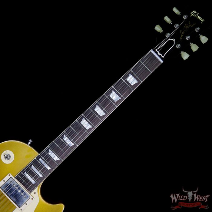 2018 Gibson Custom Shop Historic 57 Les Paul Standard VOS Brazilian Rosewood Fingerboard Goldtop 9.05 Lbs - Image 9