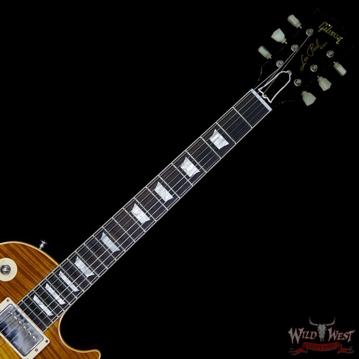 Gibson Custom Shop 1959 Les Paul Light Aged R9 Hand Selected Killer Top Brazilian Rosewood Board Dirty Lemon 8.15 Lbs - Image 9