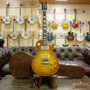Gibson Custom Shop 1959 Les Paul Light Aged R9 Hand Selected Killer Top Brazilian Rosewood Board Dirty Lemon 8.15 Lbs - Image 12