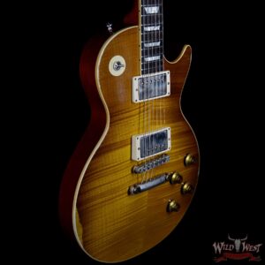 Gibson Custom Shop 1959 Les Paul Aged Hand Selected Killer Top Brazilian Rosewood Board Honey Lemon Burst 8.05 LBS - Image 5