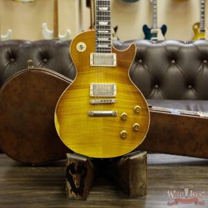 Gibson Custom Shop 1959 Les Paul Aged Hand Selected Killer Top Brazilian Rosewood Board Honey Lemon Burst 8.05 LBS - Image 11