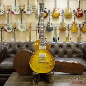 Gibson Custom Shop 1959 Les Paul Aged Hand Selected Killer Top Brazilian Rosewood Board Honey Lemon Burst 8.05 LBS - Image 12