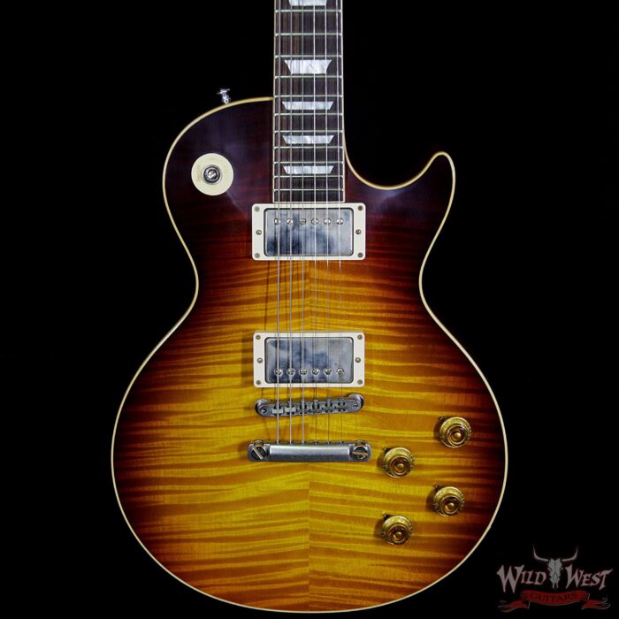 Gibson Custom Shop 1959 Les Paul VOS Hand Selected Killer Top Brazilian Rosewood Board Dark Bourbon 8.55 Lbs - Image 3