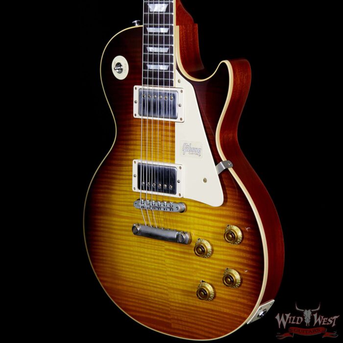 2018 Gibson Custom Shop Standard Historic 1959 Les Paul Standard VOS R9 Dark Bourbon Fade 8.75 Lbs - Image 2
