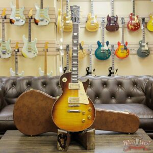 2018 Gibson Custom Shop Standard Historic 1959 Les Paul Standard VOS R9 Dark Bourbon Fade 8.75 Lbs - Image 12