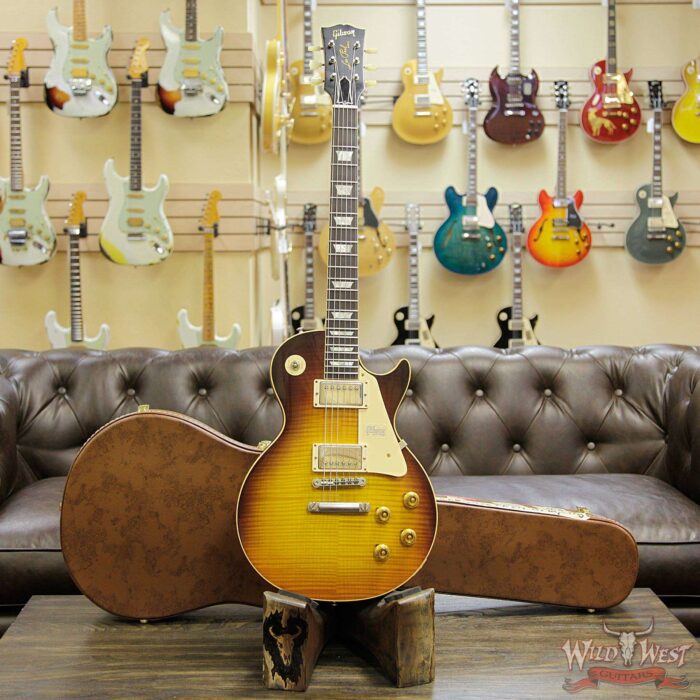 2018 Gibson Custom Shop Standard Historic 1959 Les Paul Standard VOS R9 Dark Bourbon Fade 8.75 Lbs - Image 12