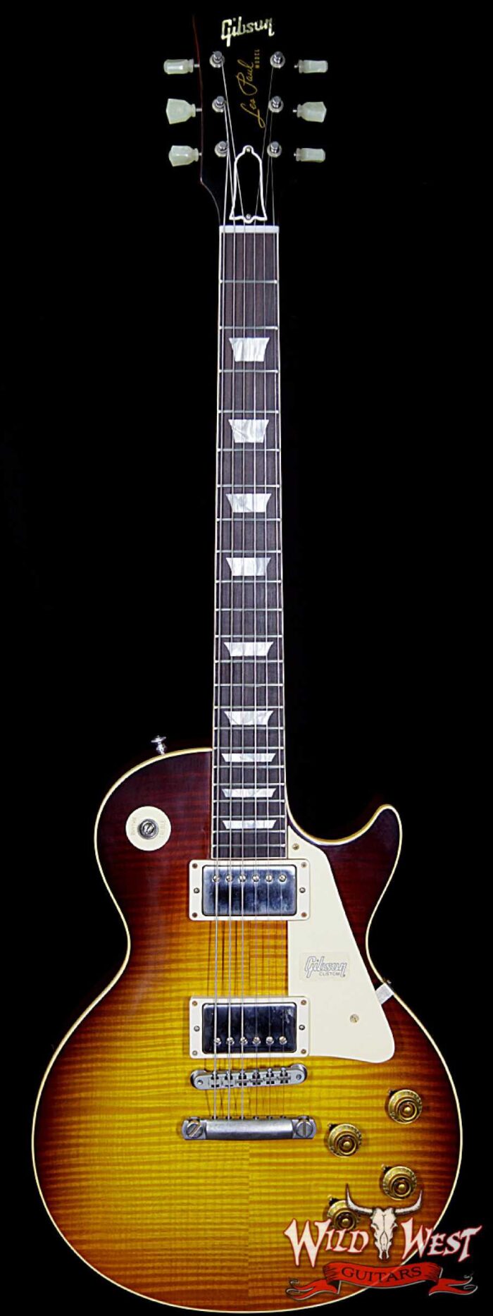 2018 Gibson Custom Shop Standard Historic 1959 Les Paul Standard VOS R9 Dark Bourbon Fade 8.75 Lbs - Image 1