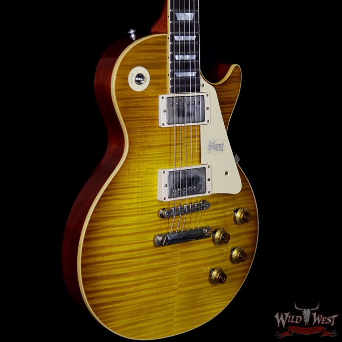 2018 Gibson Custom Shop Standard Historic 1959 Les Paul Standard VOS R9 Honey Lemon Fade 8.55 Lbs - Image 4