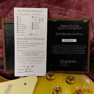 2018 Gibson Custom Shop Standard Historic 1959 Les Paul Standard VOS R9 Honey Lemon Fade 8.55 Lbs - Image 8