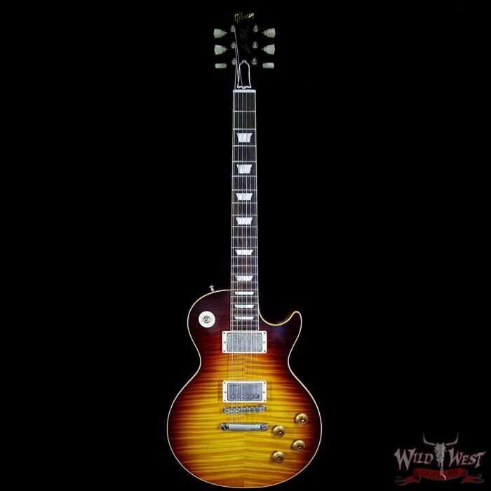 Gibson Custom Shop 1959 Les Paul VOS Hand Selected Killer Top Brazilian Rosewood Board Dark Bourbon Fade 8.50 Lbs - Image 6