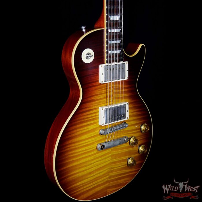 Gibson Custom Shop 1959 Les Paul VOS Hand Selected Killer Top Brazilian Rosewood Board Dark Bourbon Fade 8.50 Lbs - Image 5