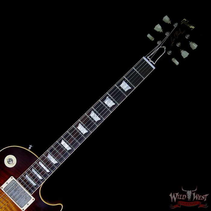 Gibson Custom Shop 1959 Les Paul VOS Hand Selected Killer Top Brazilian Rosewood Board Dark Bourbon Fade 8.50 Lbs - Image 9