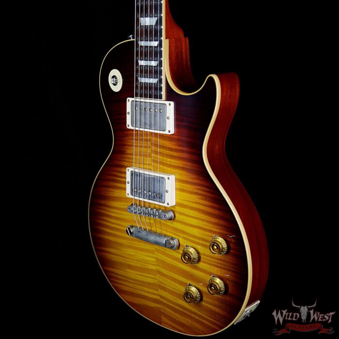 Gibson Custom Shop 1959 Les Paul VOS Hand Selected Killer Top Brazilian Rosewood Board Dark Bourbon Fade 8.50 Lbs - Image 2