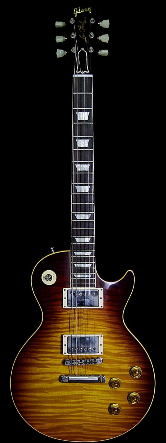 Gibson Custom Shop Historic 1959 Les Paul VOS Hand Selected Killer Top Brazilian Rosewood Board Dark Bourbon Fade - Image 1