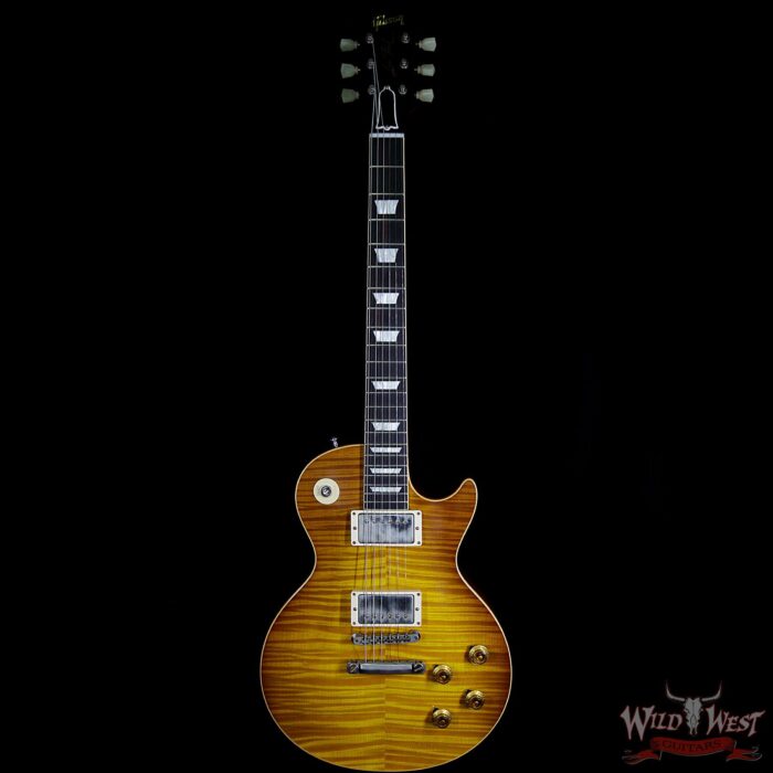 Gibson Custom Shop 1959 Les Paul VOS Hand Selected Killer Top Brazilian Rosewood Board Dirty Lemon 8.65 LBS - Image 5