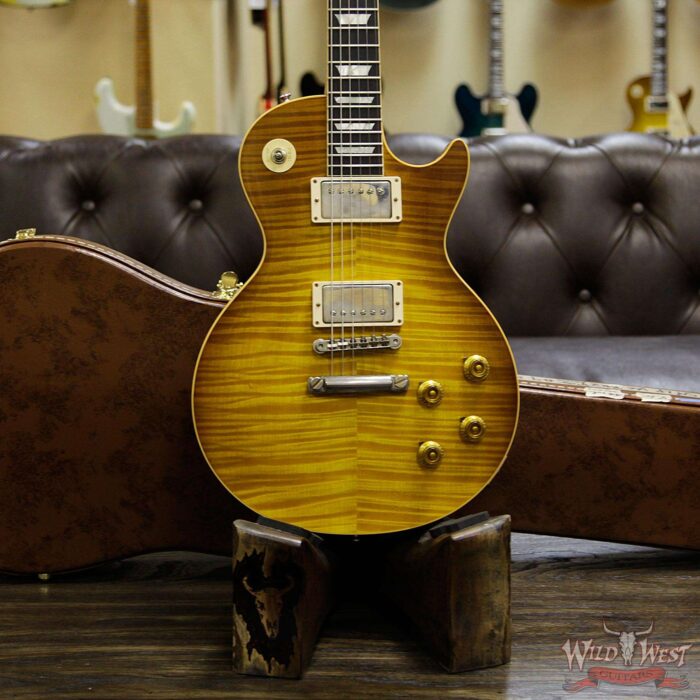 Gibson Custom Shop 1959 Les Paul VOS Hand Selected Killer Top Brazilian Rosewood Board Dirty Lemon 8.65 LBS - Image 11