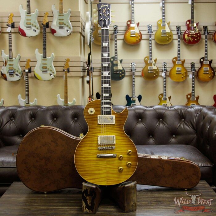 Gibson Custom Shop 1959 Les Paul VOS Hand Selected Killer Top Brazilian Rosewood Board Dirty Lemon 8.65 LBS - Image 10
