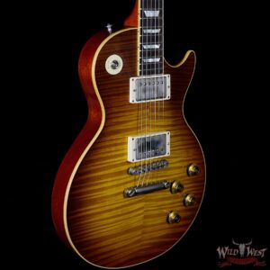 Gibson Custom Shop Historic 1959 Les Paul VOS Hand Selected Killer Top Brazilian Rosewood Board Royal Teaburst 8.80 Lbs - Image 4