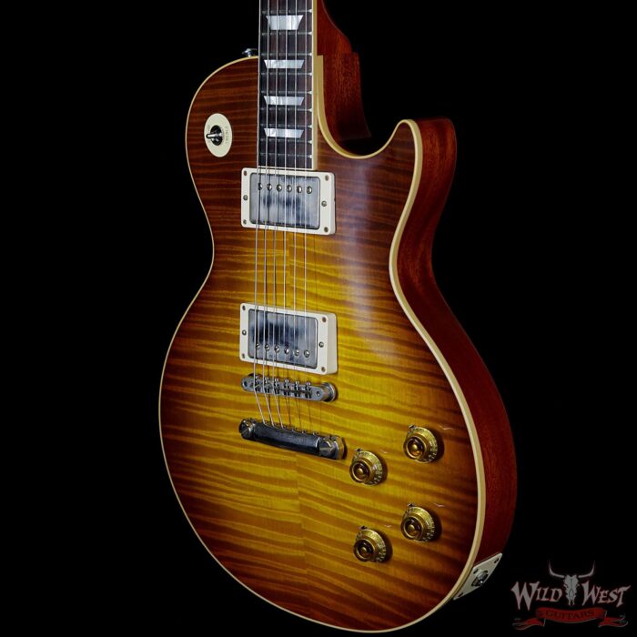 Gibson Custom Shop Historic 1959 Les Paul VOS Hand Selected Killer Top Brazilian Rosewood Board Royal Teaburst 8.80 Lbs - Image 2
