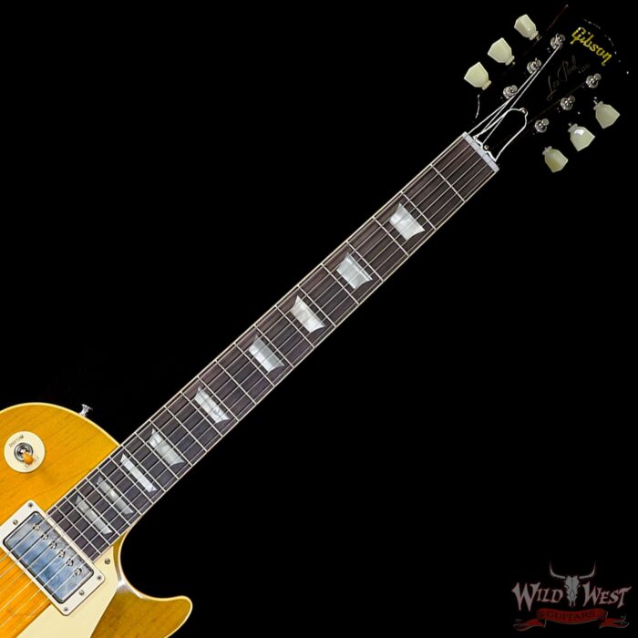 Gibson Custom Shop M2M 1958 Les Paul Standard Reissue Murphy Lab Light Aged Green Lemon Fade 9.05 LBS - Image 4