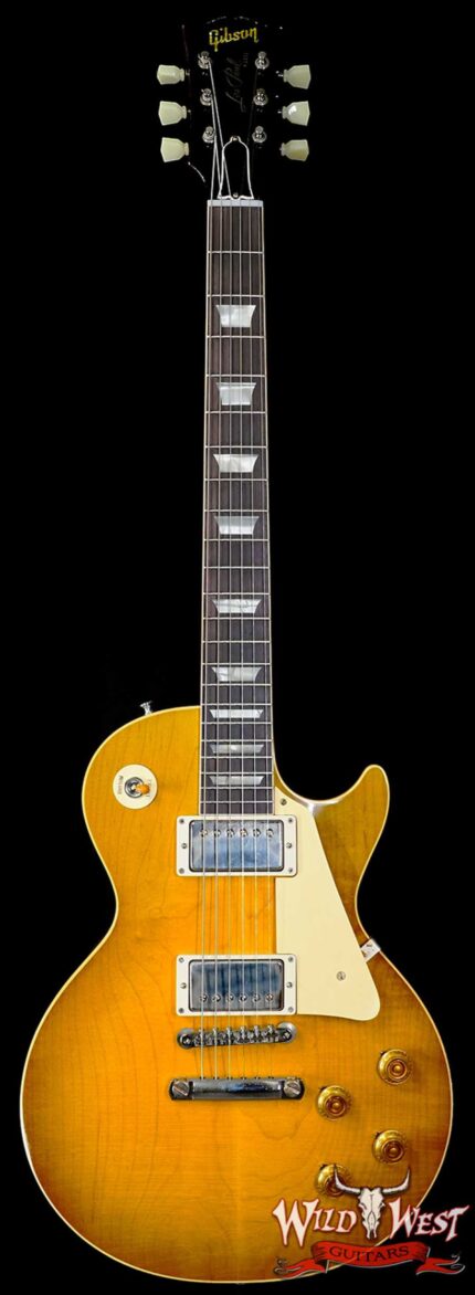 Gibson Custom Shop M2M 1958 Les Paul Standard Reissue Murphy Lab Light Aged Green Lemon Fade 9.05 LBS