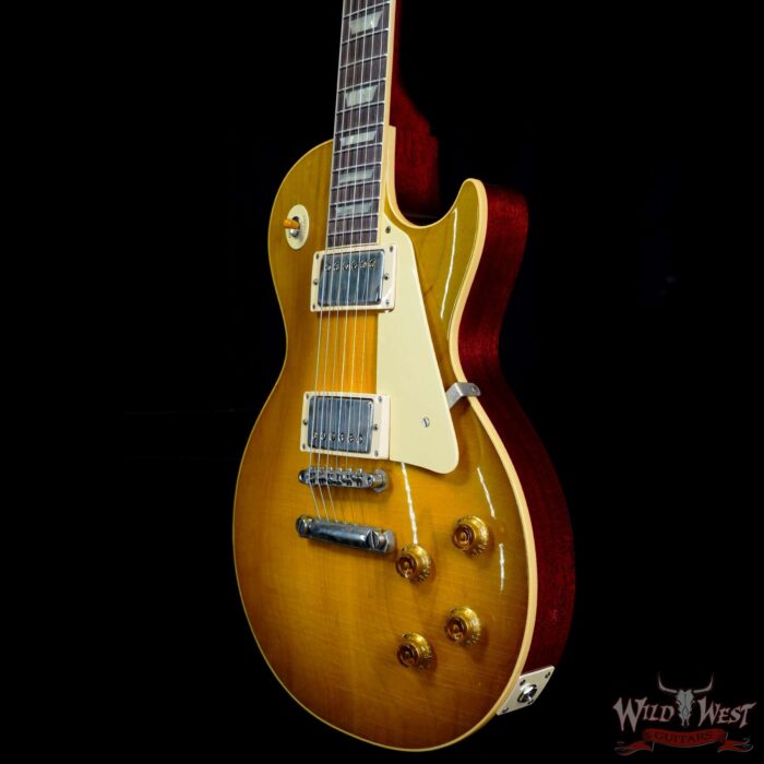 Gibson Custom Shop M2M 1958 Les Paul Standard Reissue Murphy Lab Light Aged Green Lemon Fade 8.90 LBS - Image 2