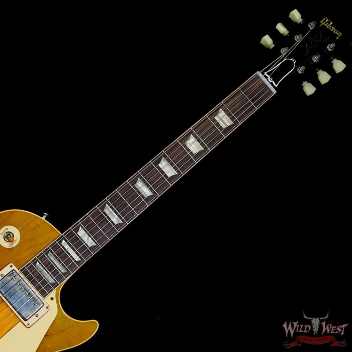 Gibson Custom Shop M2M 1958 Les Paul Standard Reissue Murphy Lab Light Aged Green Lemon Fade 8.90 LBS - Image 4
