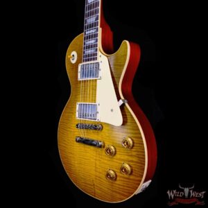 Gibson Custom Shop M2M 1959 Les Paul Standard Reissue Hand Selected Flame Maple Top Murphy Lab Light Aged Green Lemon 8.80 LBS - Image 2