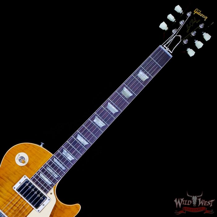 Gibson Custom Shop M2M 1959 Les Paul Standard Reissue Hand Selected Flame Maple Top Murphy Lab Light Aged Dirty Lemon 8.75 LBS - Image 4