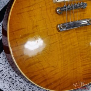 Gibson Custom Shop M2M 1959 Les Paul Standard Reissue Hand Selected Flame Maple Top Murphy Lab Light Aged Dirty Lemon 8.75 LBS - Image 9