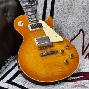 Gibson Custom Shop M2M 1959 Les Paul Standard Reissue Hand Selected Flame Maple Top Murphy Lab Light Aged Dirty Lemon 8.75 LBS - Image 10