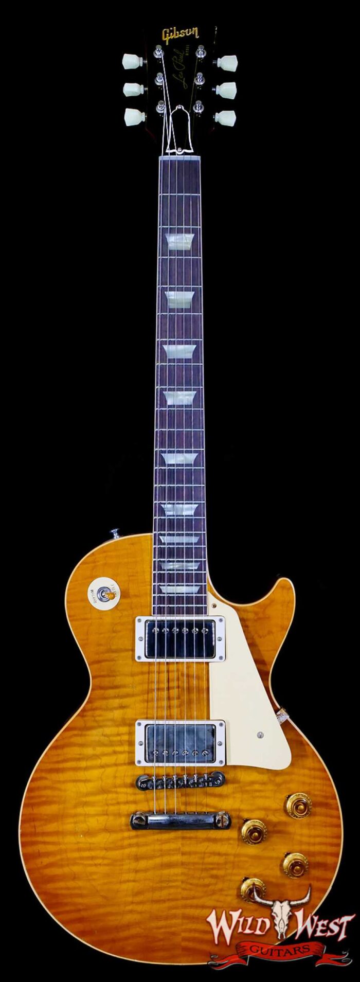 Gibson Custom Shop M2M 1959 Les Paul Standard Reissue Hand Selected Flame Maple Top Murphy Lab Light Aged Dirty Lemon 8.75 LBS - Image 1