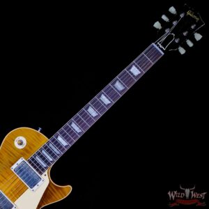 Gibson Custom Shop M2M 1959 Les Paul Standard Reissue Hand Selected Flame Maple Top Murphy Lab Light Aged Green Lemon 8.30 LBS - Image 4