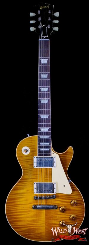 Gibson Custom Shop M2M 1959 Les Paul Standard Reissue Hand Selected Flame Maple Top Murphy Lab Light Aged Green Lemon 8.30 LBS