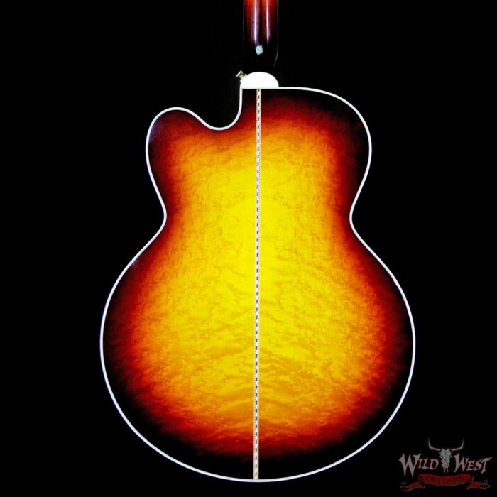 2018 Gibson Custom Shop Super 200 Birdseye Super Jumbo SJ-200 Cutaway Sunset Burst - Image 6