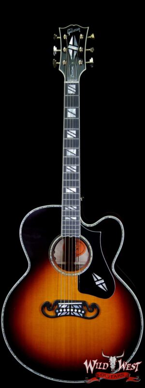 2018 Gibson Custom Shop Super 200 Birdseye Super Jumbo SJ-200 Cutaway Sunset Burst