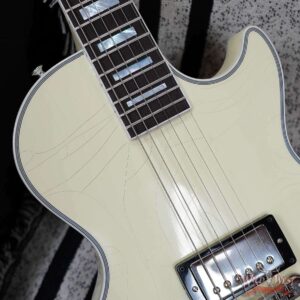 Gibson Custom Shop M2M Single Humbucker Les Paul Custom Ebony Fingerboard Murphy Lab Light Aged Classic White 9.90 LBS - Image 12