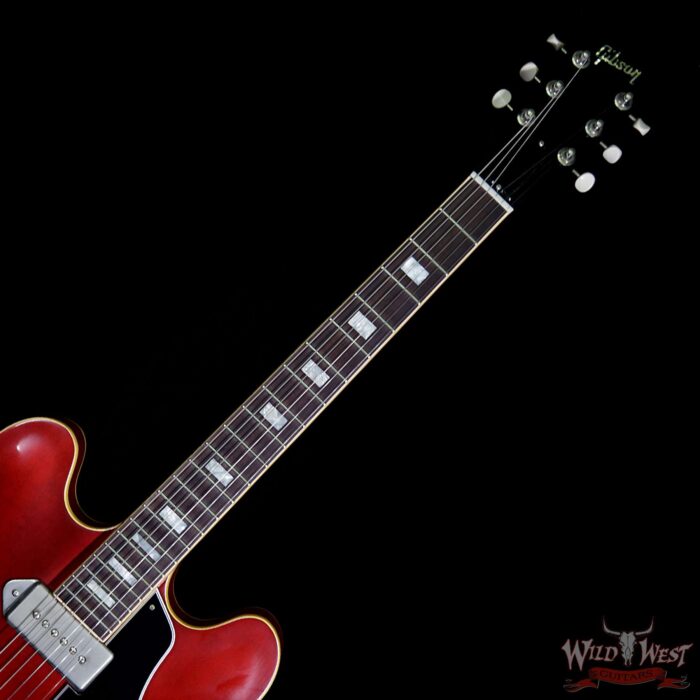 Gibson Memphis 2018 ES-330 VOS P90 Dark Cherry - Image 9
