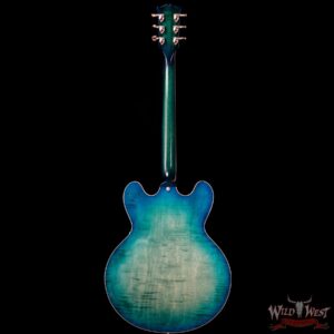Gibson Memphis ES-335 Figured 2018 Dark Rosewood Fretboard Aquamarine - Image 6